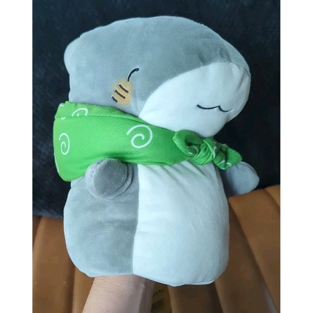 Odekake Kozame Shark Big Puppet Plush Toy  Fukuya Penguinbox Anime Plus Nwt Rare